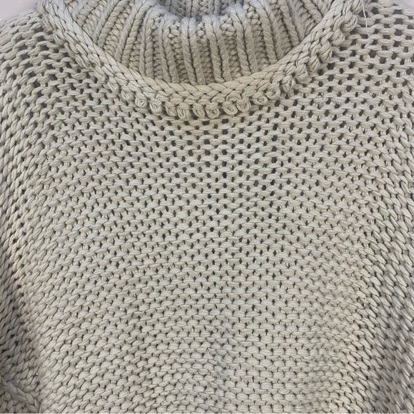 Free People My Only Sunrise Chunky Open Cable Knit Oversized Slouchy Sweater - Picture 10 of 16